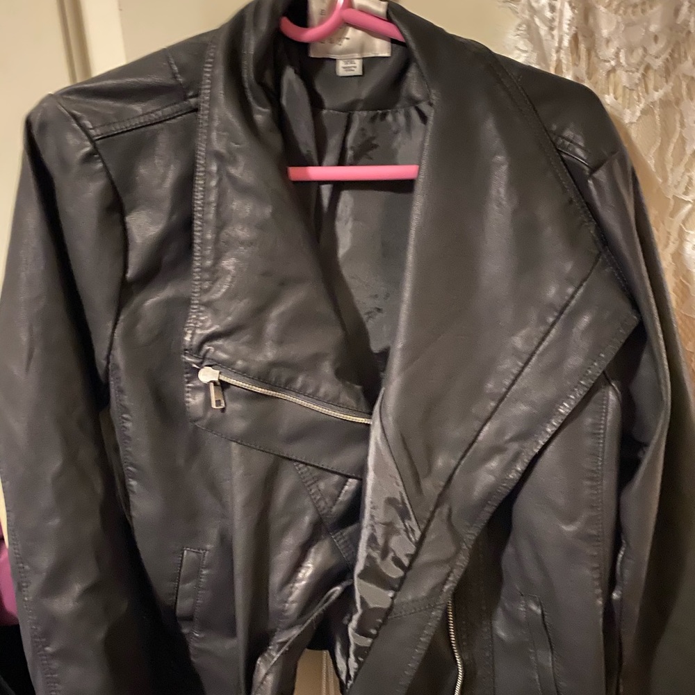 Faux leather jacket